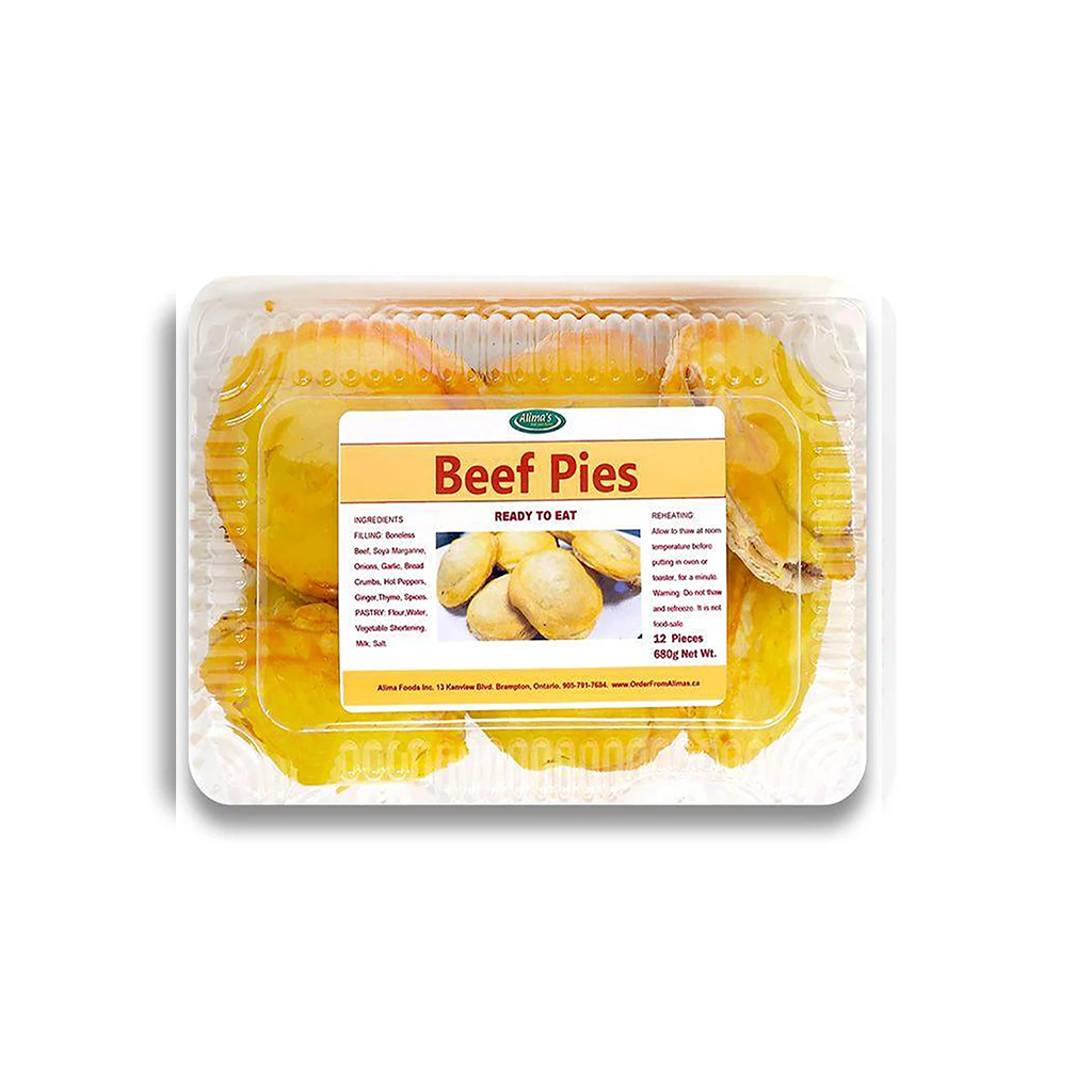 Beef Pies - Baked - 12 Pieces (Frozen)