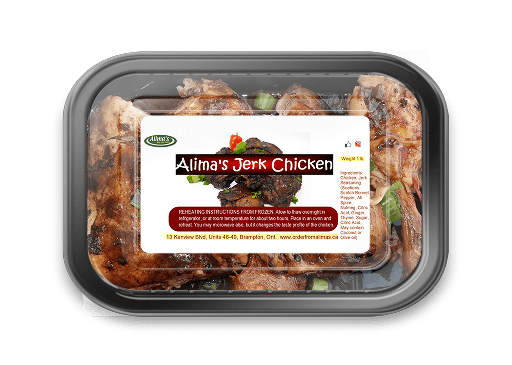 Alima's Jerk Chicken - Medium Spiced (Sold Frozen) 1Lb