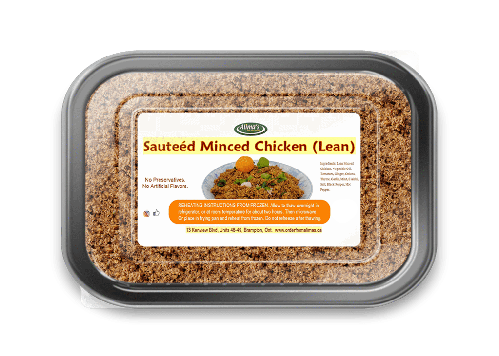 Alima's Sauteed Minced Chicken 1 LB (Sold Frozen)