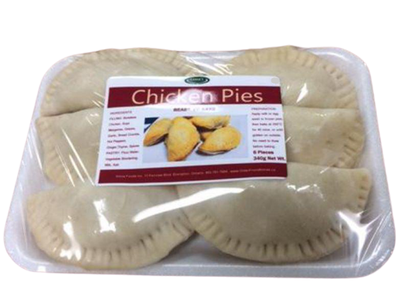 Chicken Pies (Ready To Bake) - 6 Pieces (Sold Frozen)