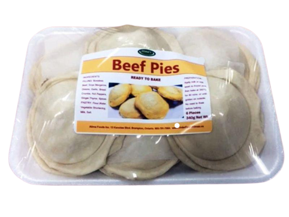 Beef Pies (Ready To Bake) - 6 Pieces (Sold Frozen)