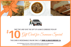 AlimasCurbside.ca $10 Digital Gift Card