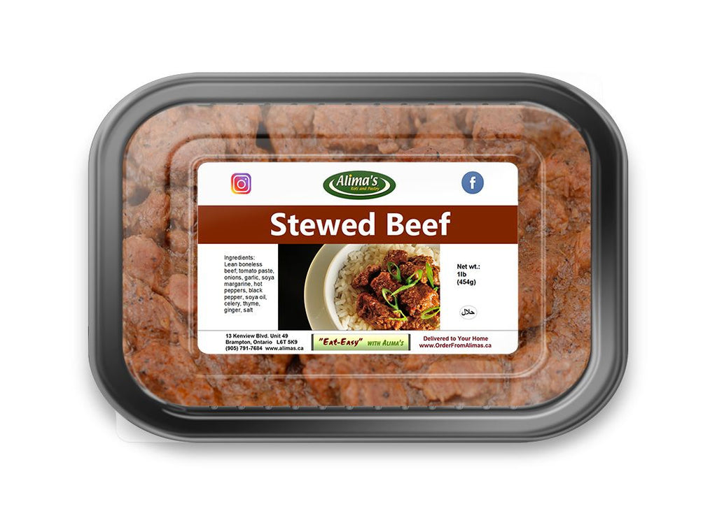 Stewed Beef (boneless) 1lb (sold frozen)